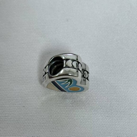 Pandora PUNTA CANA Exclusive Travel Heart Charm Pendant, S925 Silver Jewelry - Picture 4 of 4